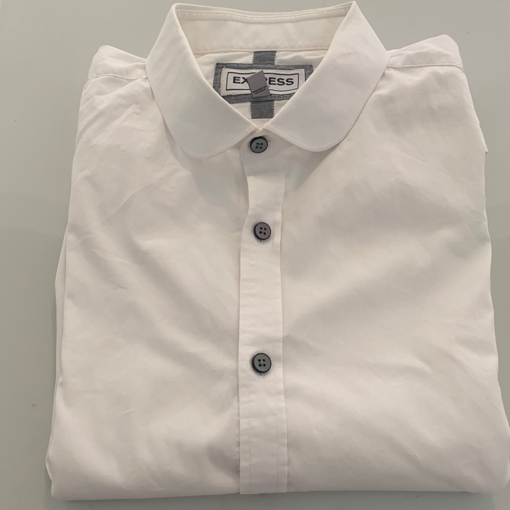 Express Mens Fitted Dress Shirt